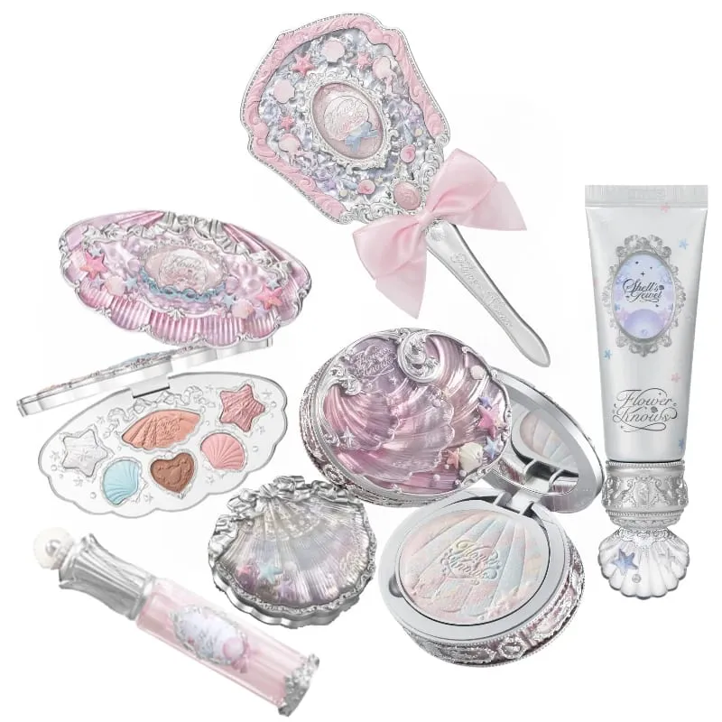 Flower Know Shells Jewel Σετ μακιγιάζ για γυναίκες - Eyeshadow Blush Lip Glaze Full Kit - Σετ δώρου