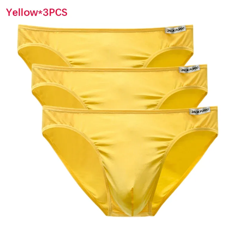 3PCS/Lot Men's Underwear Modal High Quality Soft Briefs Breathable Comfortable Youth Underpants Male Sexy U Bulge Pouch Panties