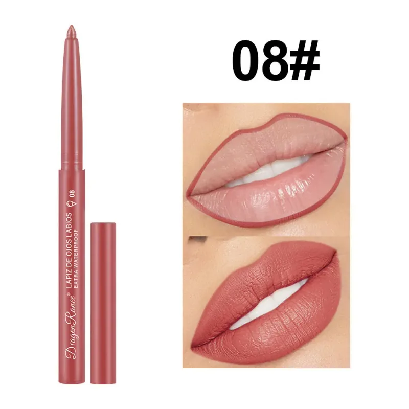 Lip Liner Αδιάβροχο μακράς διαρκείας Hook Line Lip Pencil Matte Beginner Automatic Lip Liner Bean Ενυδατικό Αντικολλητικό Cup Lips