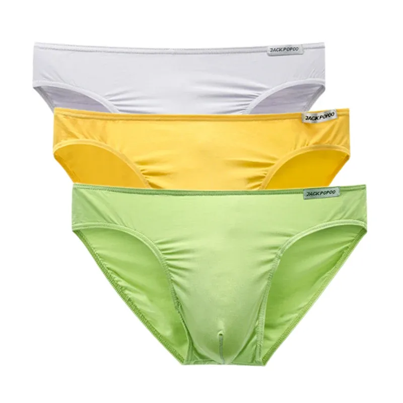 3PCS/Lot Men's Underwear Modal High Quality Soft Briefs Breathable Comfortable Youth Underpants Male Sexy U Bulge Pouch Panties