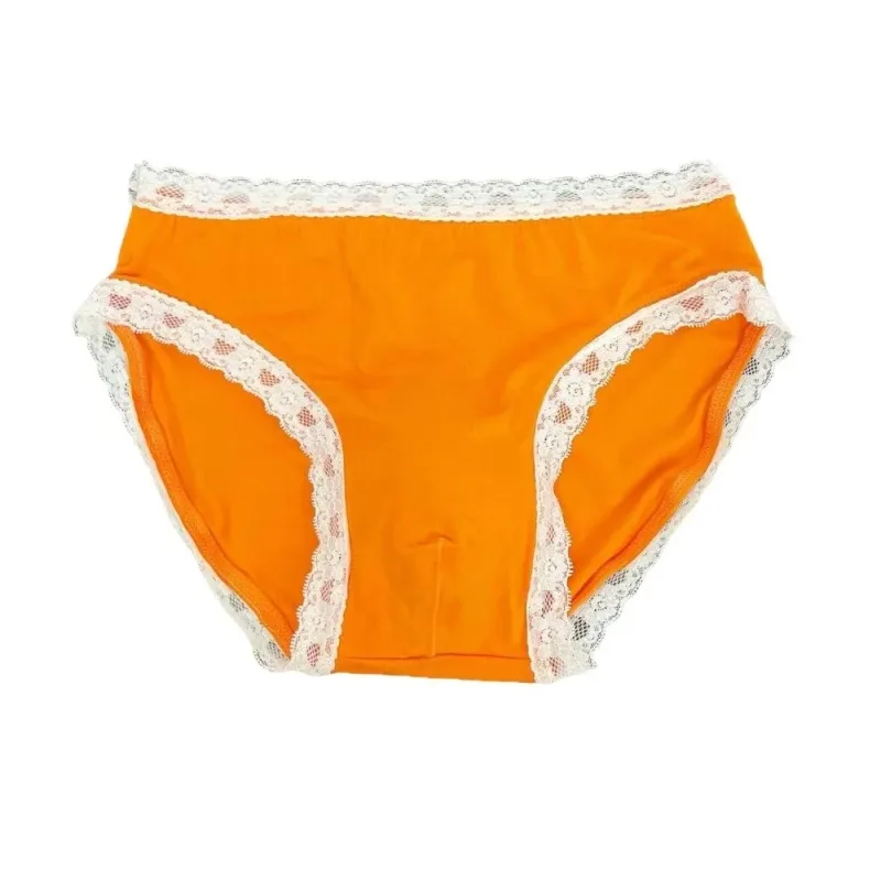 Breathable Ice Silk Men's Underwear Lingerie Low Waist Men's Lace Trim Briefs Panties U-Convex Pouch Brief Youth