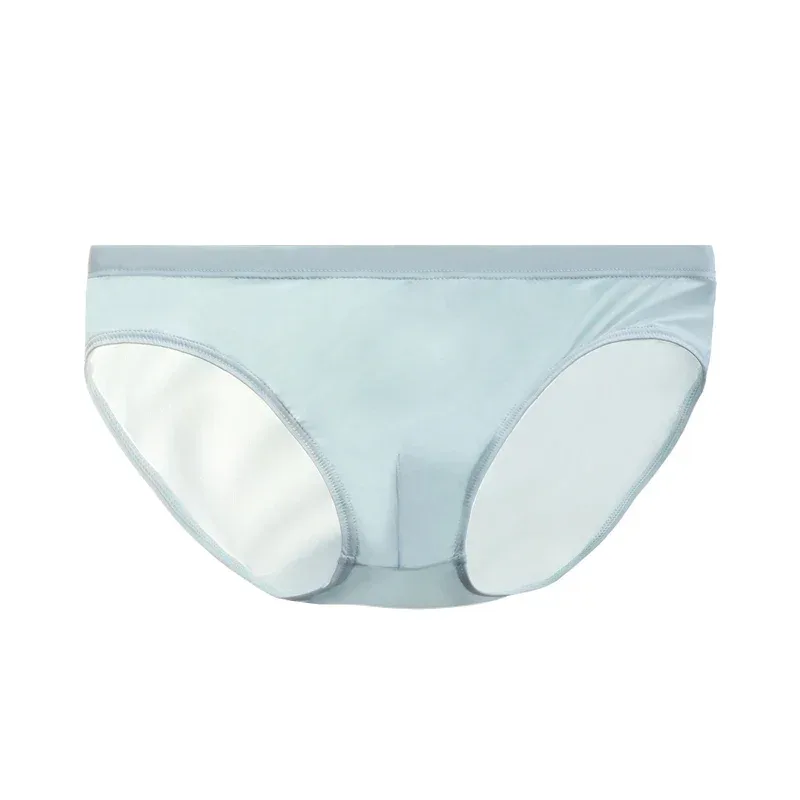 Ice silk underwear men's shorts summer breathable ultra-thin low waist trend personality SAO small triangle underwear bottom