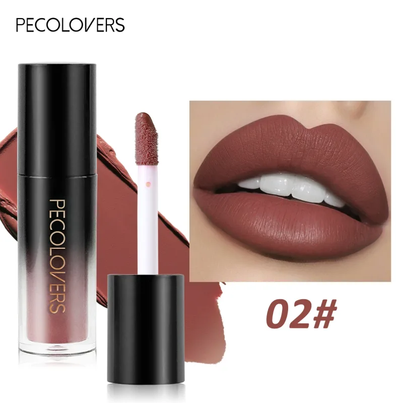 Πολλαπλών χρωμάτων Matte Velvet Lip Gloss Αδιάβροχο Αντικολλητικό Κύπελλο λείο κραγιόν για εφαρμογή υψηλής απόδοσης χρωμάτων