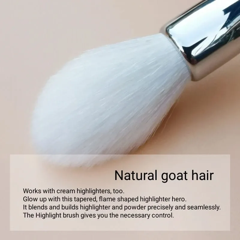 Highlighter Brush Makeup Natural Goat Hair Blending Blusher Make Up Brushes Εργαλεία ομορφιάς
