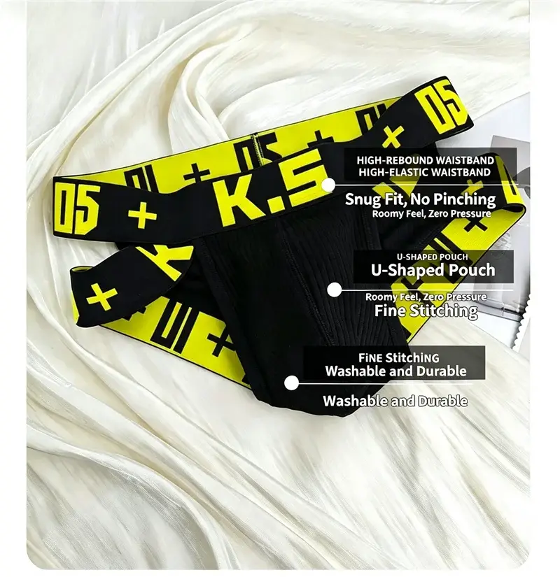 Men's Low Waist Cotton Briefs Breathable Fashion Sport Underwear Slip Homme Comfortable Innerwear