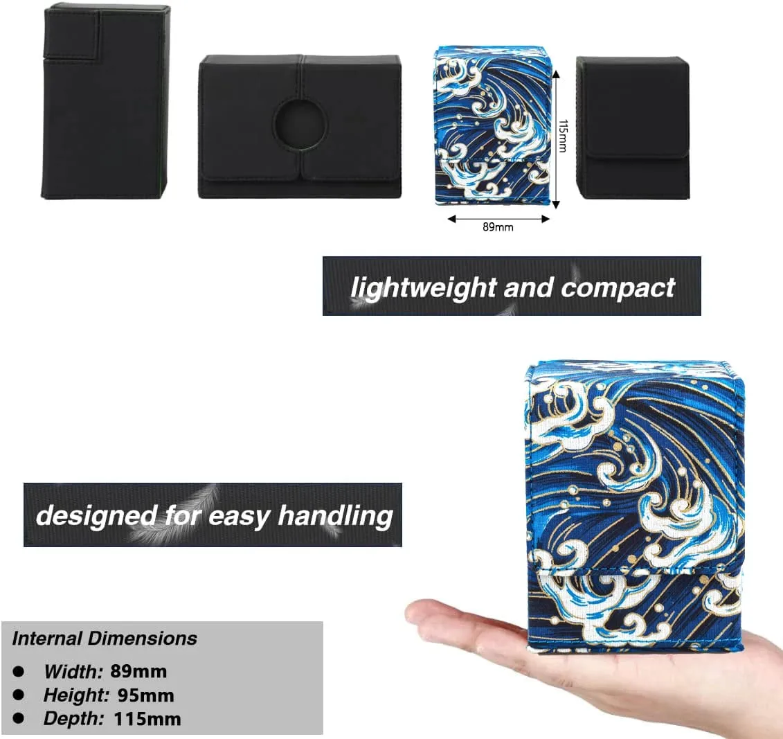 120+ Trading Card Deck Box με παράθυρο προβολής MTG PTCG TCG Επιτραπέζια παιχνίδια Συλλεκτικές θήκες για κάρτες YGO Magnetic Organizer Case Δώρο