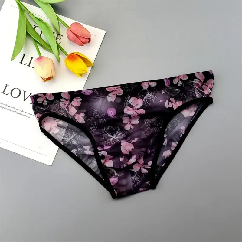 Plus Size Transparant Ondergoed Zien Door Sexy Slips voor Mannen met Zakje Nylon Hombre Slips Ademend Heren Slipje XL-4XL