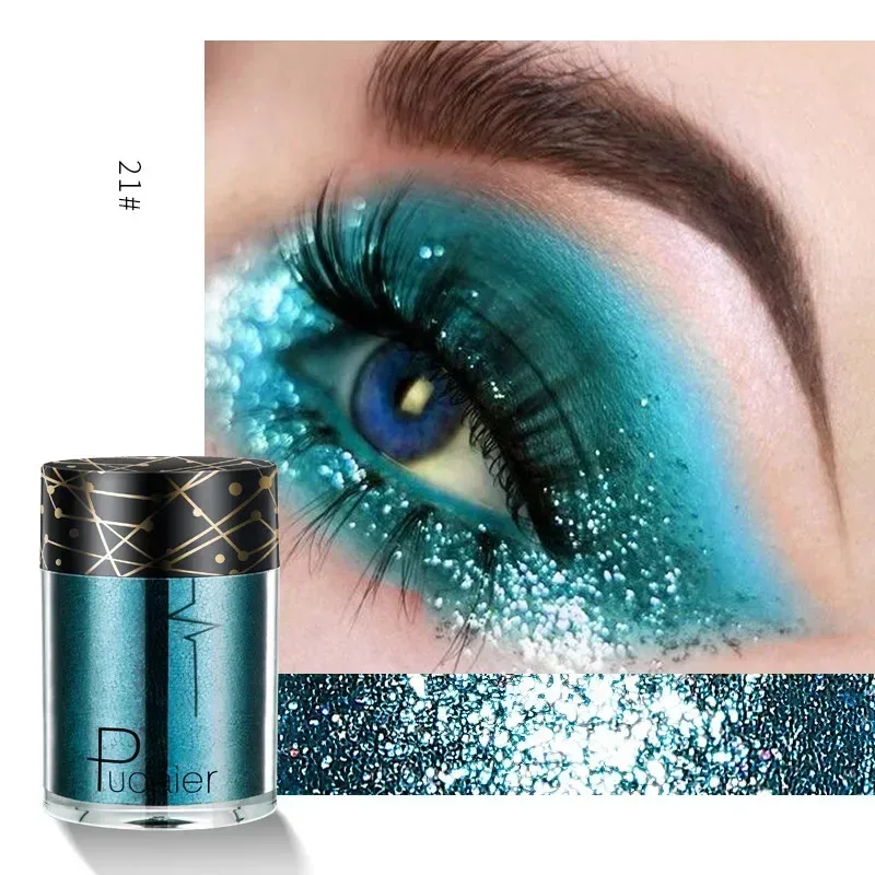 Νέα Glitter Eye Shadow Professional Makeup Monochrome Shining Eyeshadow Sequins Universal Party Cosmetic