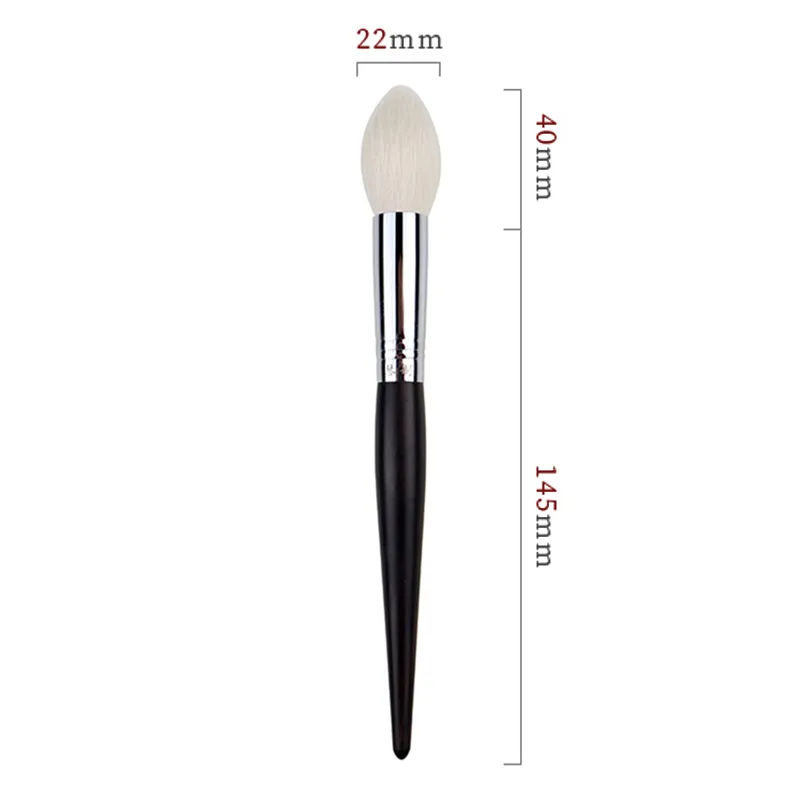 Cọ trang điểm thủ công chuyên nghiệp G033 Cọ đánh bóng thon gọn Bàn chải trang điểm lông dê mềm Saikoho
