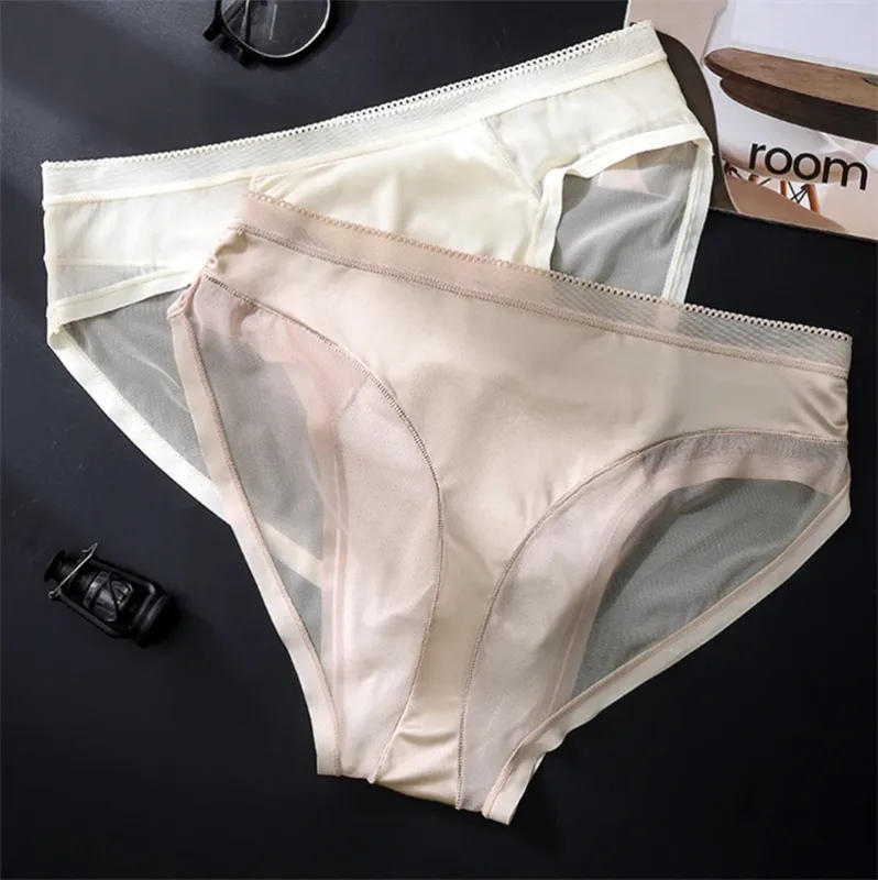 New adults 18 plus micro calzones hombres Ice silk mesh men's underwear 3D space sexy lingeries for man lace calzoncillos hombre