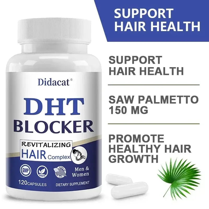 Didacat Advanced DHT Blocker Hair Growth Supplement for Heritary Thinning Hair - για άνδρες και γυναίκες τριχόπτωση