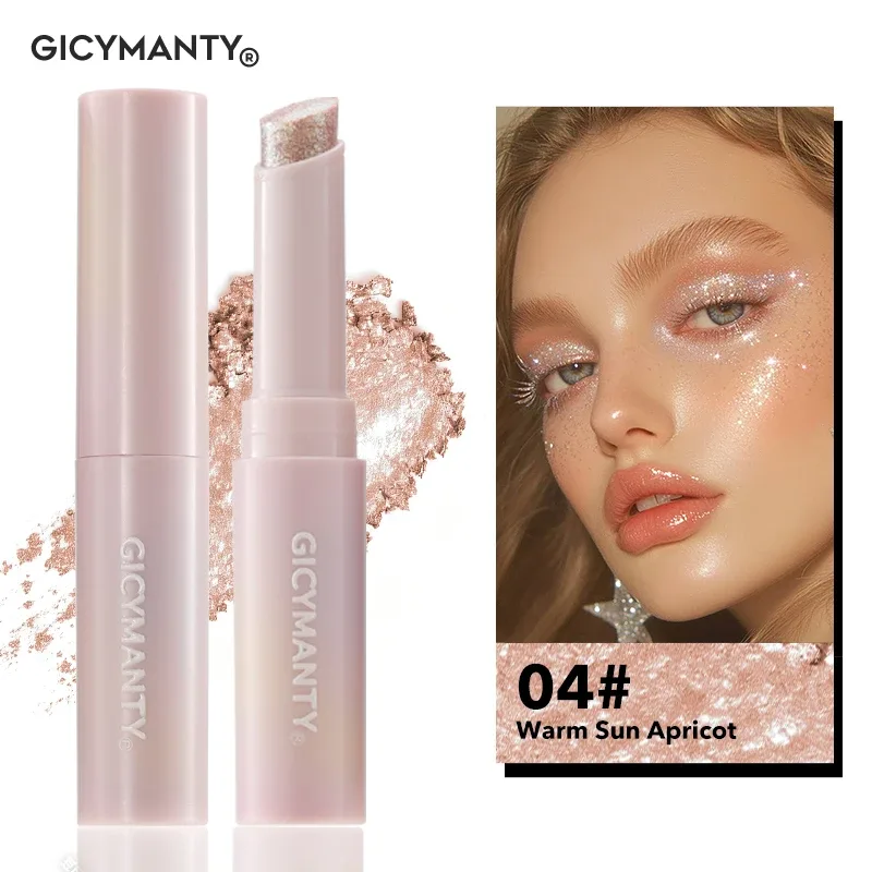 Shimmer Eyeshadow Stick Quick-Dry Film Locking Light που δεν ξεθωριάζει Sparkle Eye Shadow Face Body Lip Highlighter — image 10