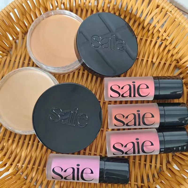 Fashion Saie Glitter Hydration Liquid Powder Blusher Moisturizing Liquid High Gloss Facial Contour Cream Products Makeup