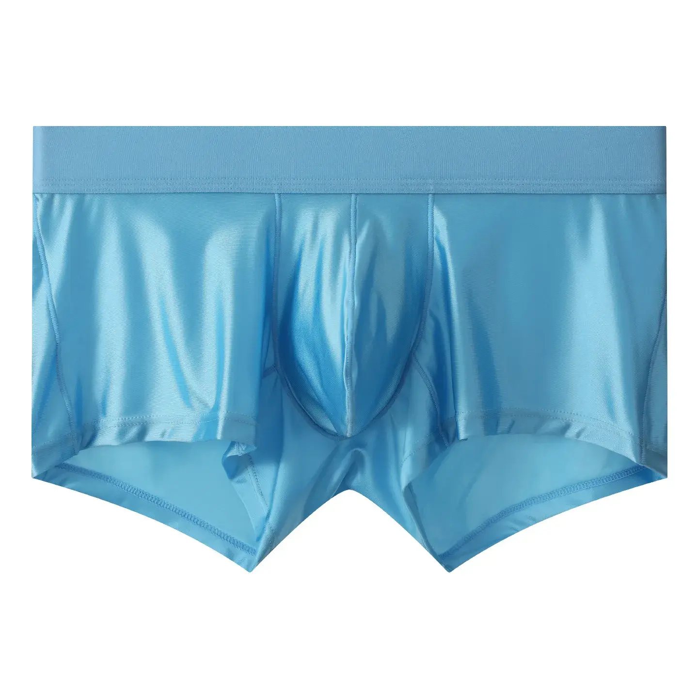 Mens Underwear Boxer Shorts Man Solid Slim Nylon Panties Cueca Middle Waist JJ Pouch Underpants Male Boxers Ropa Plus Size M-XXL 3256811688904070