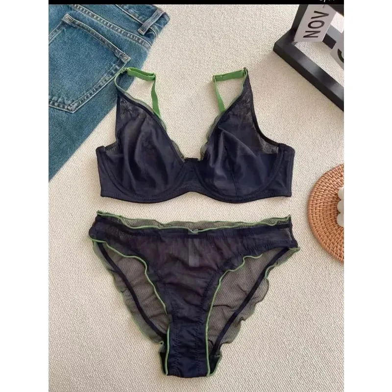 New Arrival Γυναικείο Σετ σουτιέν Full Cup Ultra Thin Minimizer Sexy Support Anti-Saging Side Slim ABCD Everyday Comfort Σετ εσωρούχων