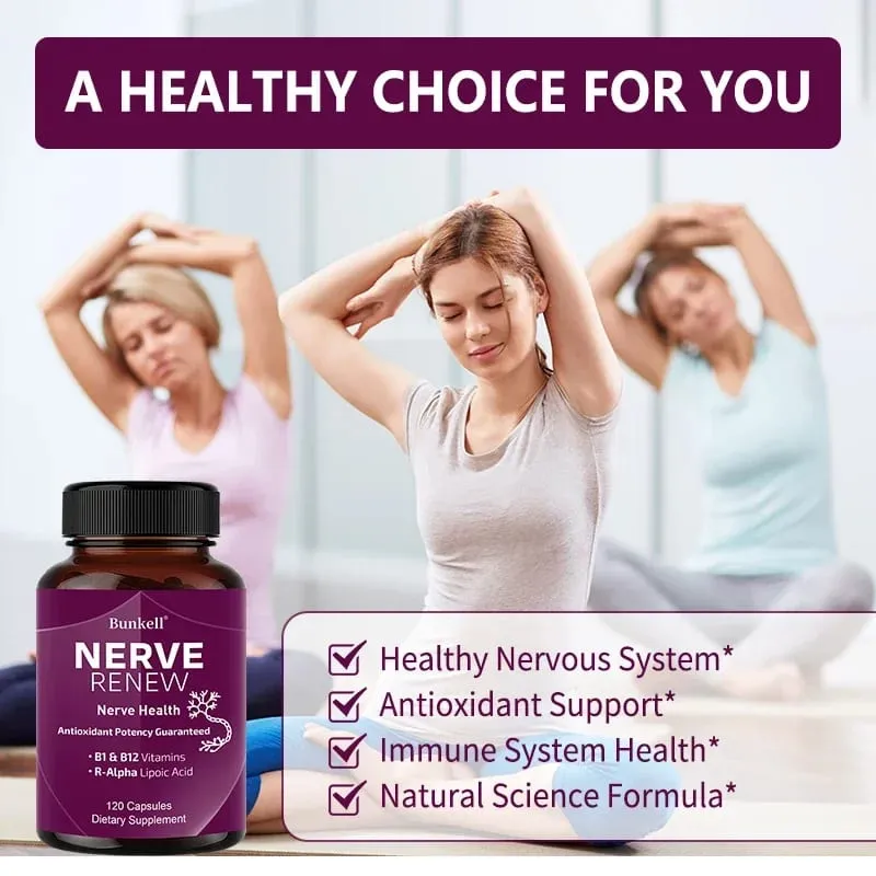 Neurological Support Capsules - Alpha Lipoic Acid Vitamins - Sinusuportahan ang Nervous System at Joint Health Bone Health — image 6