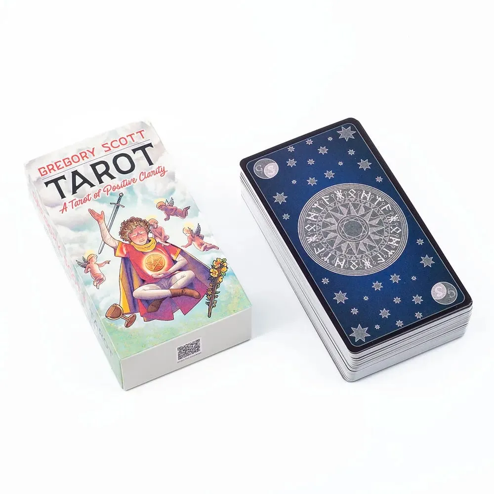 Gregory Scott Tarot 78-Card Deck Επιτραπέζια Κάρτες Ομαδικών Παιχνιδιών για Πάρτυ Precognition & Divinatio Oracle Set 11,1*6,1cm