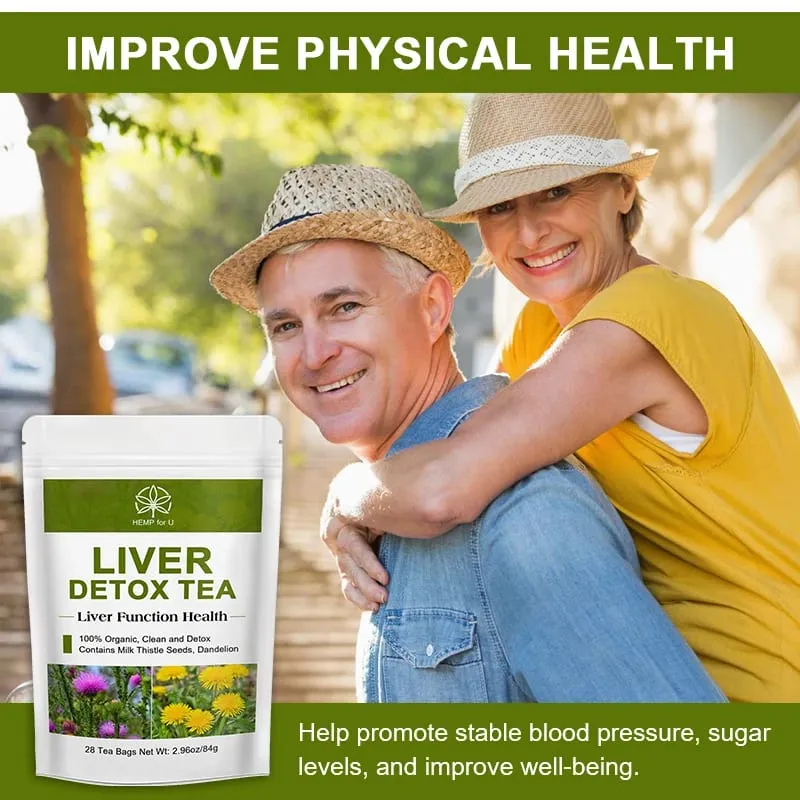 Liver Detox Natural and Organic Herbal Support Clearing Away Heat Detoxifying Tea for Repair Body Fat Metabolism System