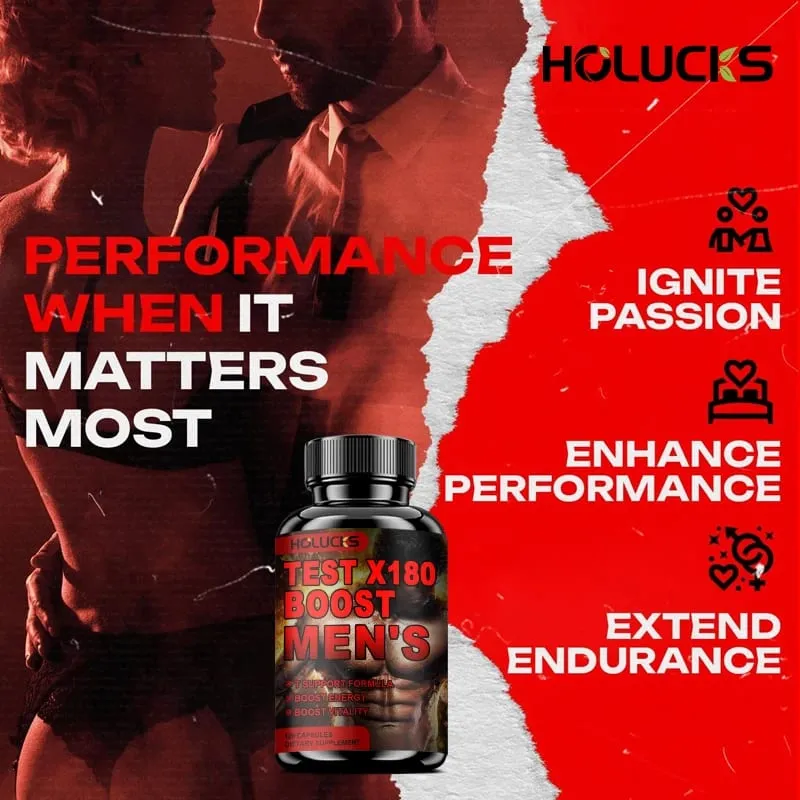 Thử nghiệm X180 Boost Hỗ trợ 9 trong 1 T dành cho nam giới với D-Aspartic Acid Fenugreek Tribulus Terrestris Tăng cường sức sống và hiệu suất — image 4