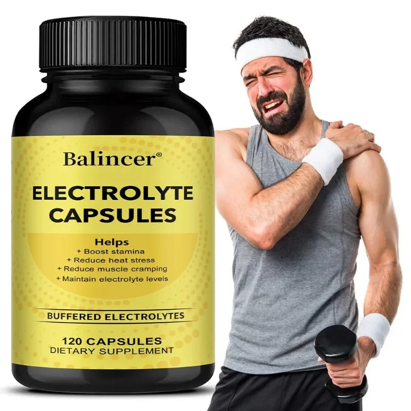 Electrolyte Capsules Mineral Supplement Support Electrolyte Balance Muscle Recovery Energy Endurance & Fast Hydration