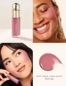 Rare Beauty Easy to Apply Highlighter Eyeshadow Palette Blush Hydrating Brightening Blush πουρέ πατάτας Ενισχύει τις λεπτομέρειες του προσώπου