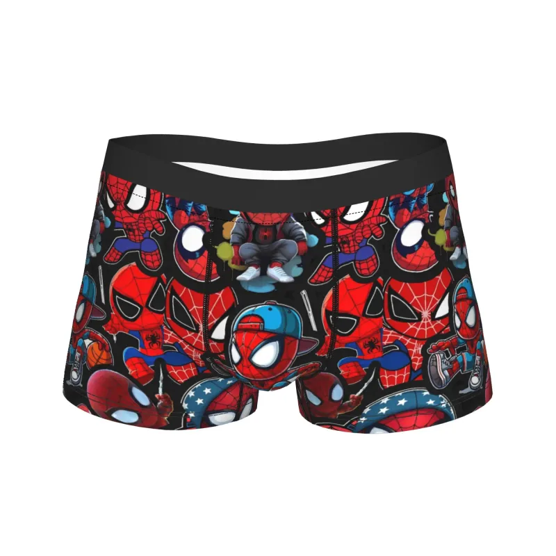 S-Spiders Heroes Underwear Men Shorts Briefs Classic Trunk Quality Printing Plus Size Underpants