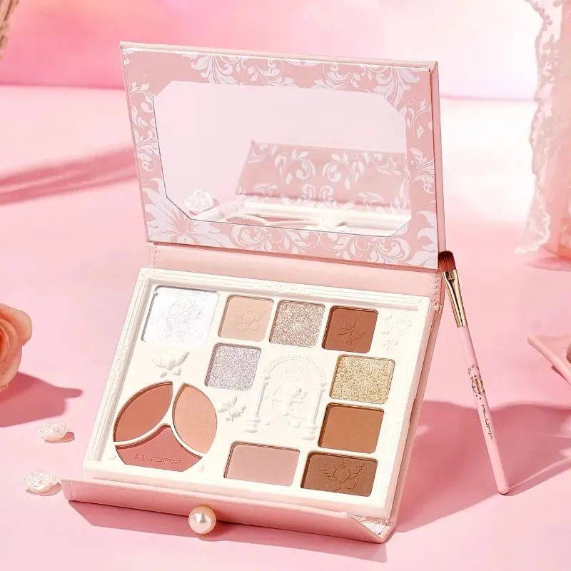 Makeup Gift Set – Eyeshadow Palette & Lipstick Full Face Beauty Kit Perfect Valentine‘s Day Gift for Girlfriend & Wife