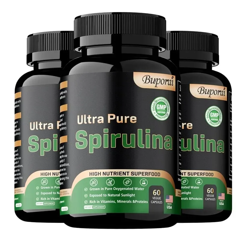 Organic Spirulina - Detoxification Immune System Cardiovascular Antioxidant Nagpapabuti ng Digestive Health