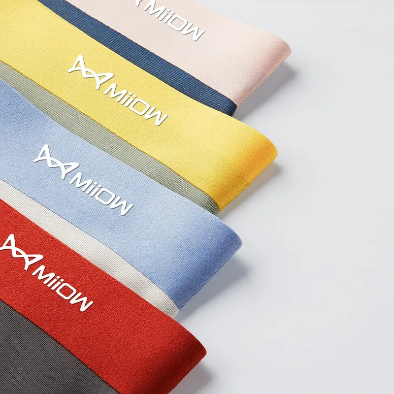 MiiOW Men Underwear Set 100S Modal Men's Boxershorts Silky Breathable Man Panties 5A Antibacterial Mens Boxer Briefs Underpants
