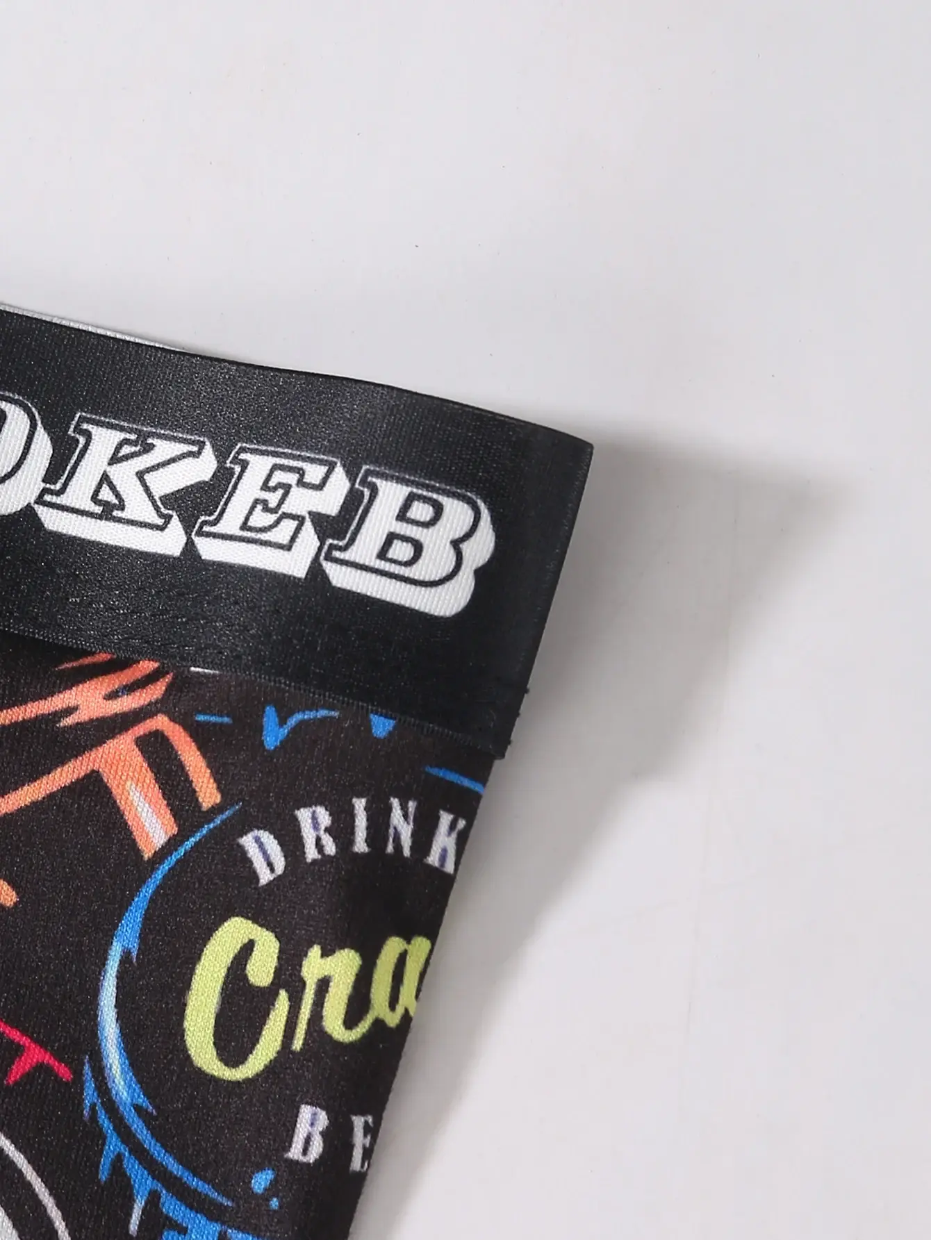 Zehnteilige gemischte lange Boxershorts mit Graffiti-Muster für Herren, atmungsaktive und bequeme, hochelastische lange Boxershorts, Boxen