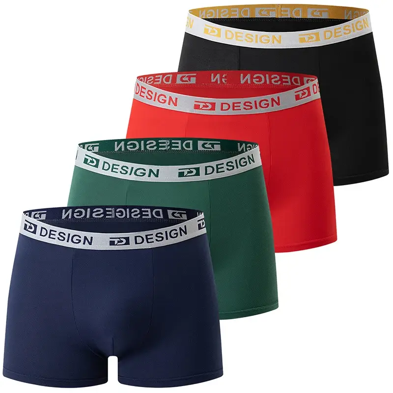 4-Piece Four Seasons Men's Four Corners Quick Drying Comfortable Multi Color Fashion Sports Shorts Casual Home