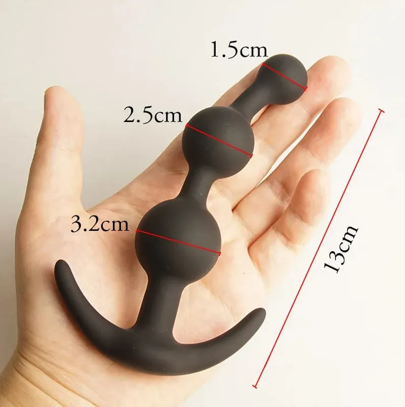 Πρωκτικές χάντρες Μπάλες Long Dildo Προπόνηση σιλικόνης Πρωκτός κώλο αλλά πισινό βύσμα πρωκτικό πισινό βύσμα Buttplug σεξουαλικά παιχνίδια Analsex Προστάτης