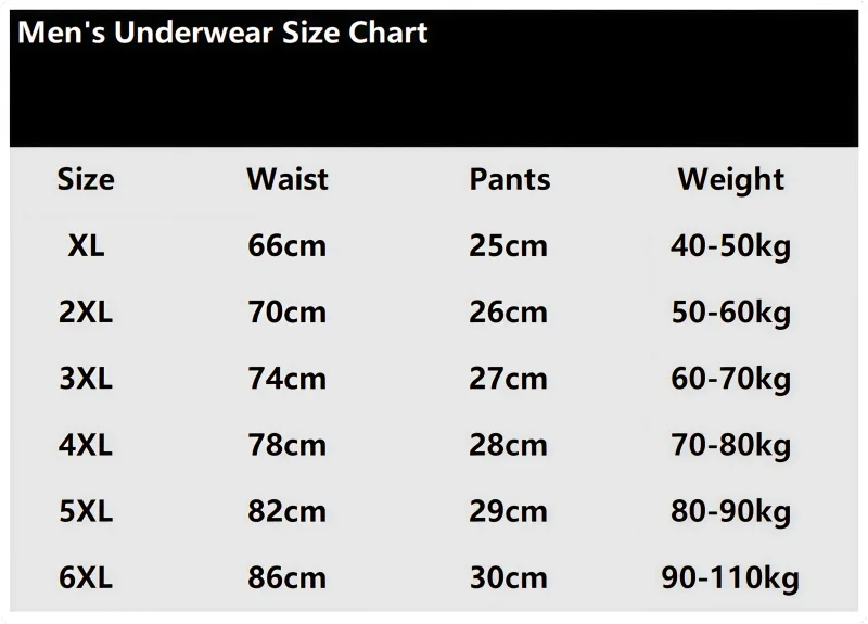 6pcs Random100% Cotton Mens Briefs Plus Size Underwear 5XL/6XL Men's Breathable Solid Sexy Comfortable Shorts