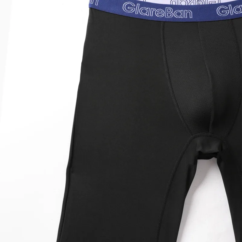 4 Stück gemischte Farben, schnell trocknende Boxershorts mit langem Bein, Unterhose, Unterwäsche für Zuhause und Sport, hochwertige Herrenhöschen