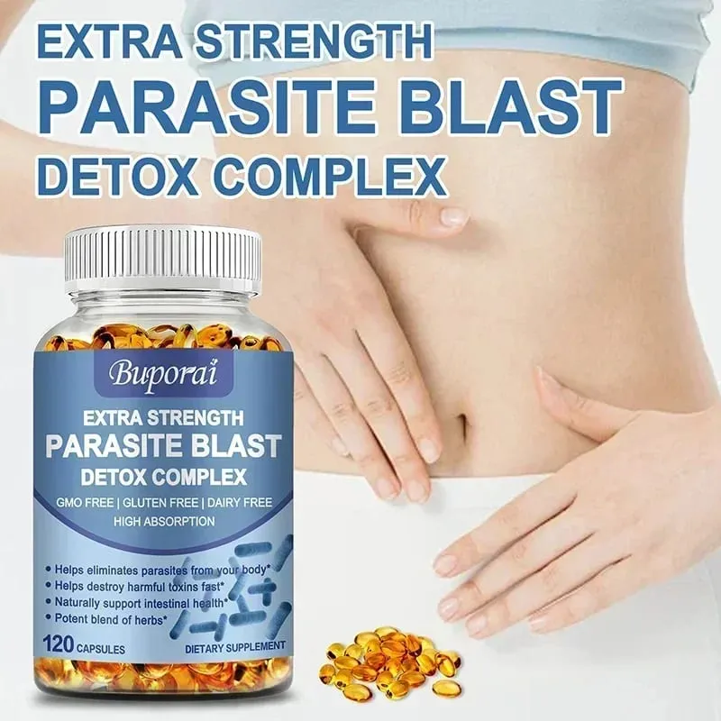 Parasite Blast Detox Complex - Eliminate Parasites Promote Digestion Cleanse & Detoxification Supports Intestinal Health