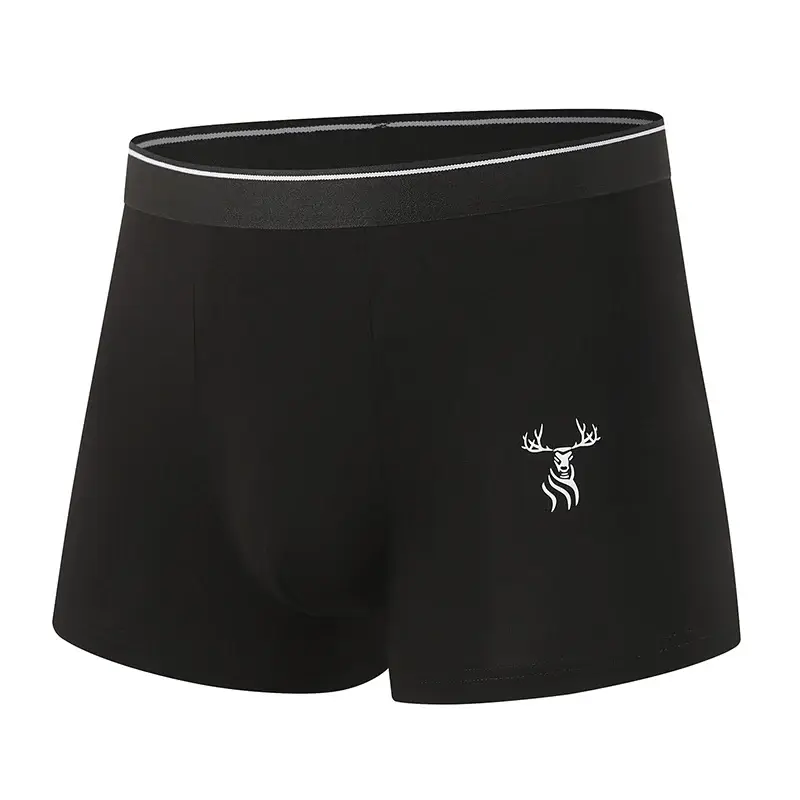 8-Piece Set of Men's Bamboo Fiber Fashionable Printed Underwear Comfortable Plus Size Boxer Shorts Sports and Fitness Base Short
