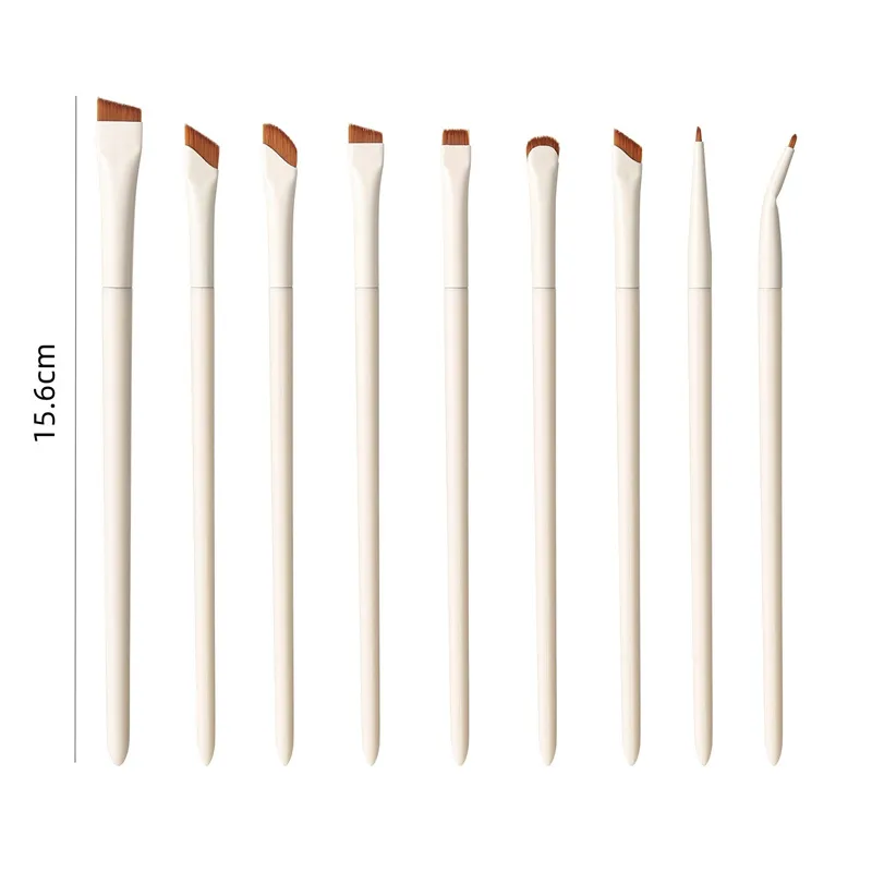 1/3/7/9 Buah Set Kuas Eyeliner Pisau Upgrade Putih Set Kuas Rias Mata Kuas Detail Tepat Alis Datar Sudut Halus Ultra Tipis