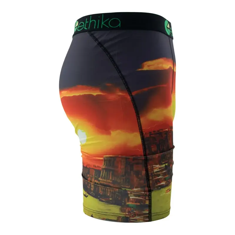 1Pcs Men Underwear Boxers Breathable Mesh Mens Underpants Plus Size Man Swimming Boxer Briefs Summer Sexy Men's Panties