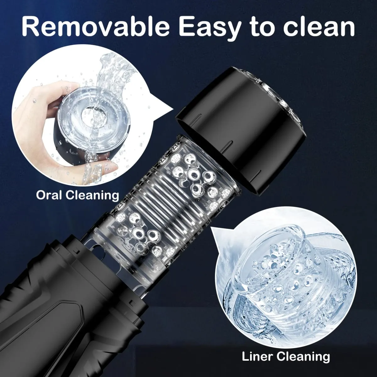 Automatic Masturbator for Men Telescopic Rotation Masturbation Cup with Handle Phone Stand Adult Goods Sex Toy for Men 18+
