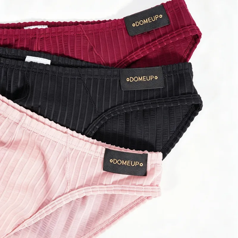 Men's Low‑rise Briefs Waffle Texture Hollow Breathable Sports Underwear Male Pouch Triangle Underpants
