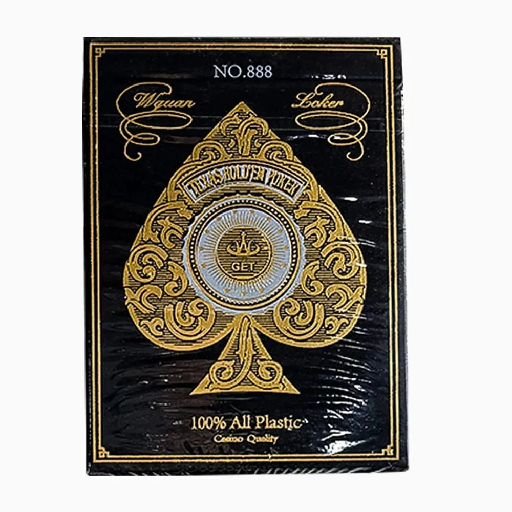 Κάρτες παιχνιδιού Premium Gold Edge Silver Edge PVC Πλαστικό Αδιάβροχο Ανθεκτικό Κάρτες Πόκερ Μεγάλη τράπουλα χαρακτήρων για πάρτι