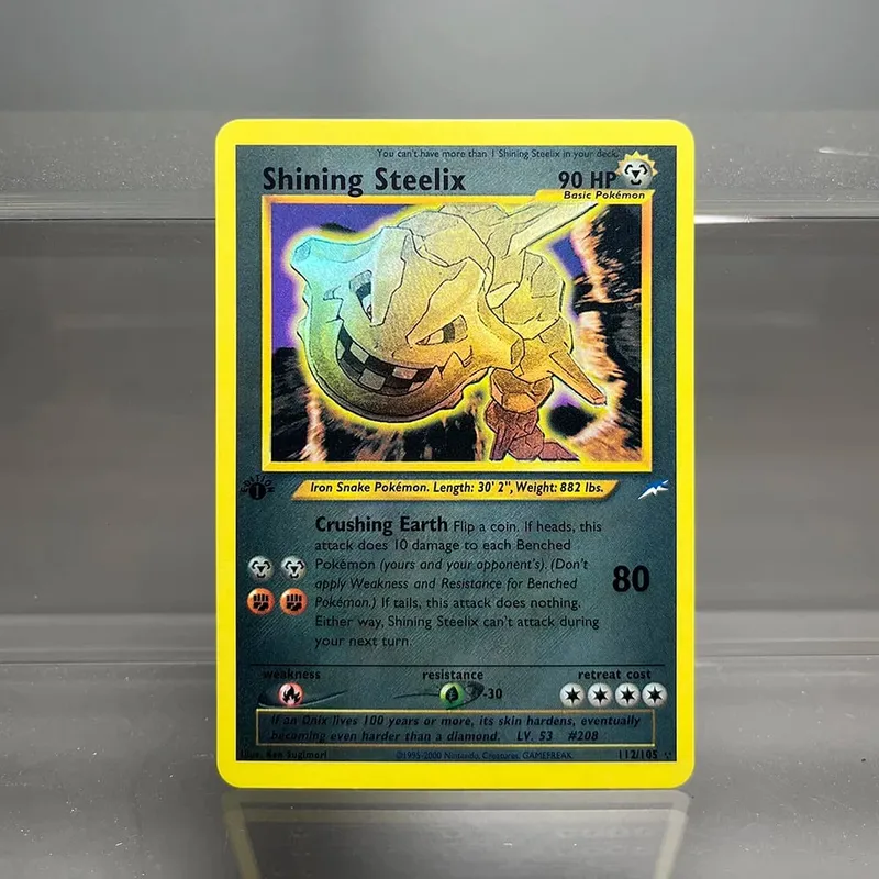 Neo Destiny Charizard PTCG Single Collection Card 1st Edition 1996 Tyranitar Gengar Card PKM Proxy Cards Toys Gifts