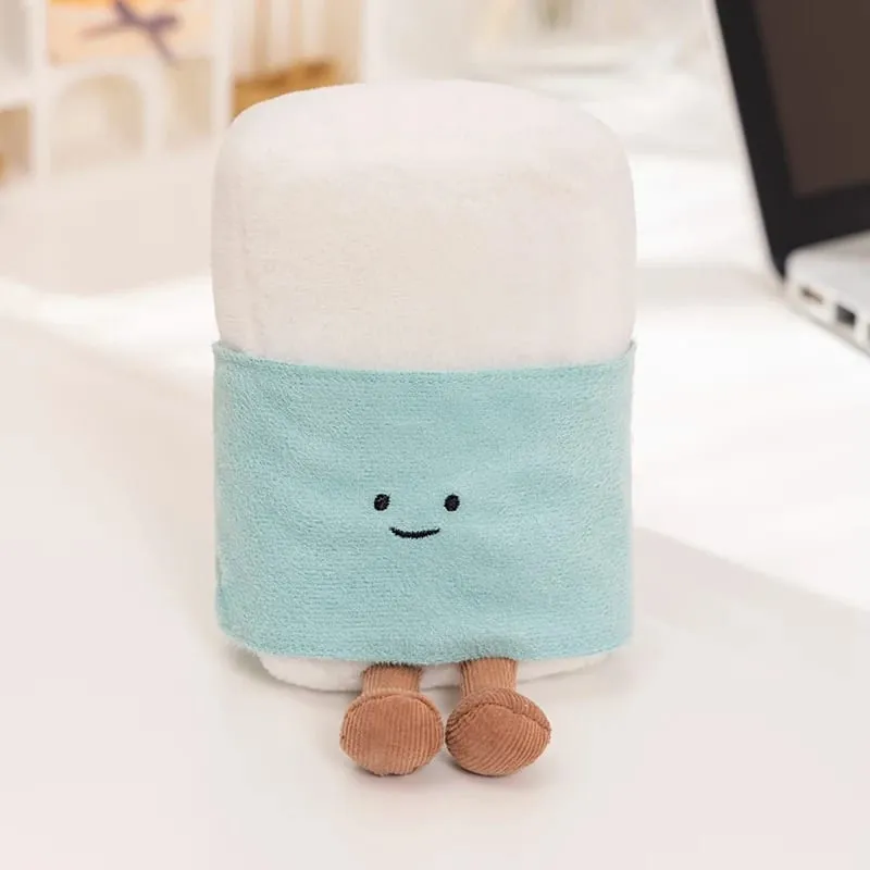 Kawaii נייר מכתבים סחורה צעצוע קטיפה ממולא ספר סרגל דמוי אדם מחדד כרית מחק כרית קישוט מתנה