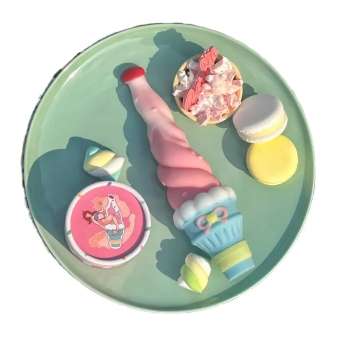 Ice Cream Candy Dildos Κολπικό μασάζ με σημείο G Clitoris Διεγέρτης πρωκτικού βύσματος Masturbator μεγάλο πέος Παιχνίδια σεξ για ενήλικες για γυναίκες άνδρες