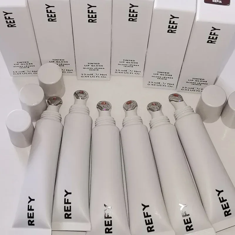 Brand Refy Lip Gloss Metal Applicator Deeply Moisturizing Nourishing Plumping Shine Non-Sticky Satin Nude Lip Makeup Cosmetics — image 6