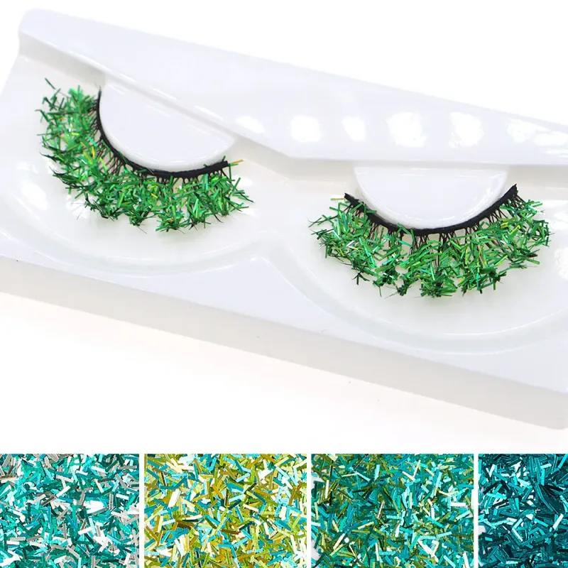 White Eyelashes Cosplay smink Natural Long Cross Strip műszempillák
