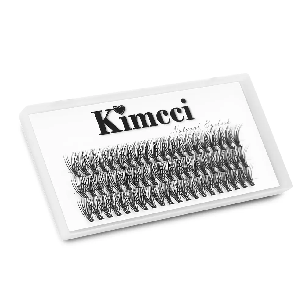 Kimcci 60knots/Case Natural False Eyelash Extension Makeup 30P Mink Individual Faux Eye Lashes Professional Fake Grafting Cilias — image 5