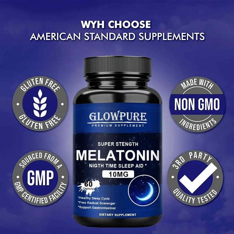 Melatonin 10 mg Capsules - Paginhawahin ang Insomnia Healthy Sleep Quality Deep Sleep Stress Relief