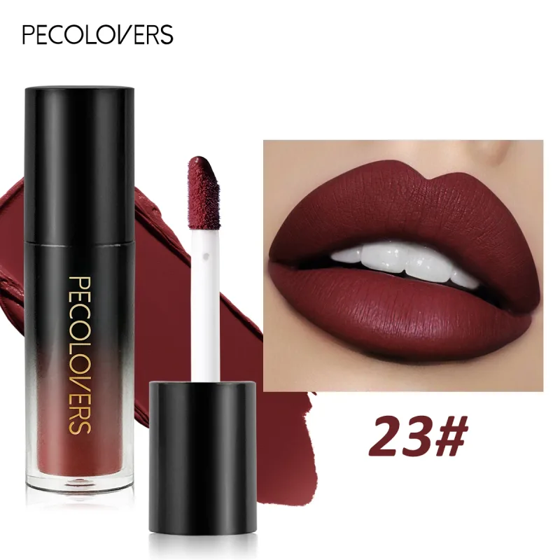 Πολλαπλών χρωμάτων Matte Velvet Lip Gloss Αδιάβροχο Αντικολλητικό Κύπελλο λείο κραγιόν για εφαρμογή υψηλής απόδοσης χρωμάτων