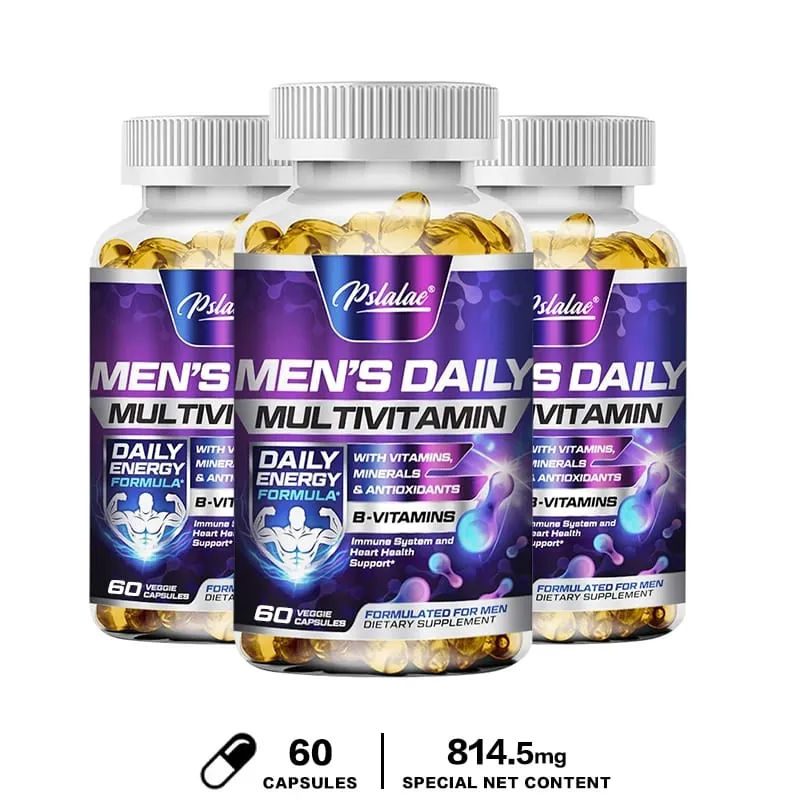 Men's Multivitamin Supplement - Supports Men's Multivitamin with Vitamins A C D E & B12 Zinc Calcium Magnesium and More